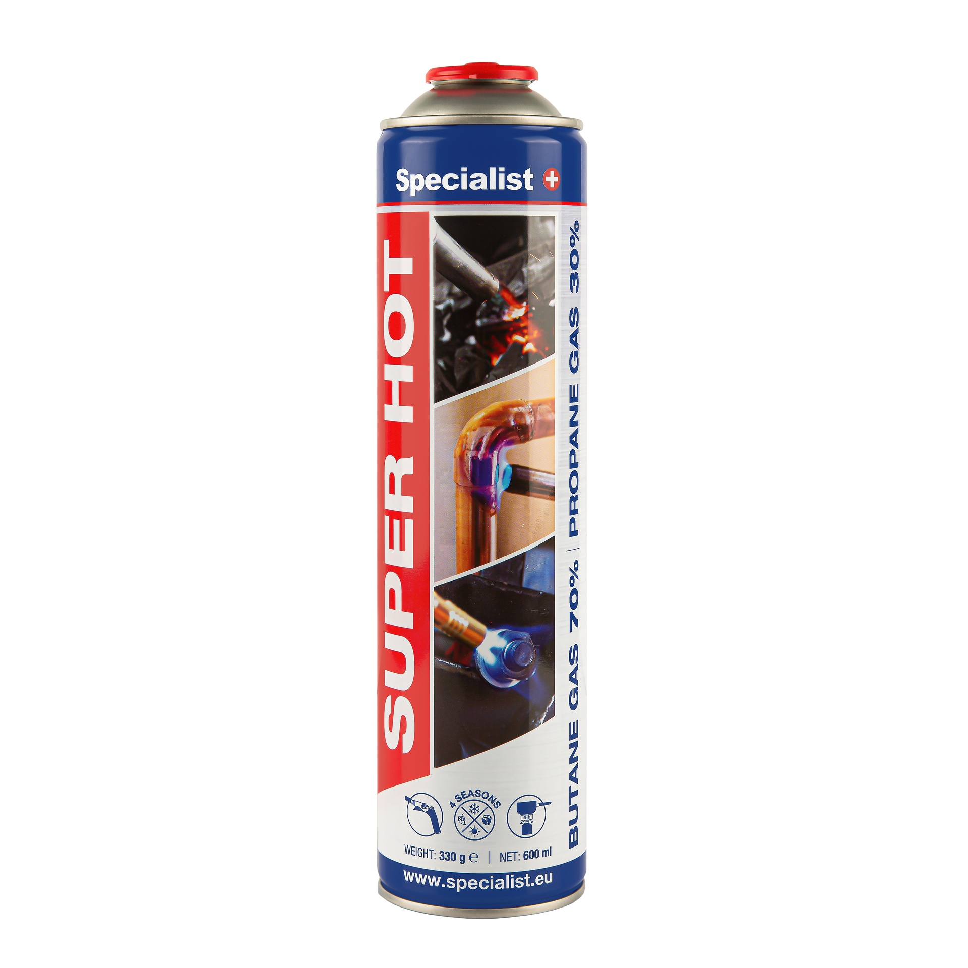 SPECIALIST+ gass SUPER HOT, 600 ml 100kr