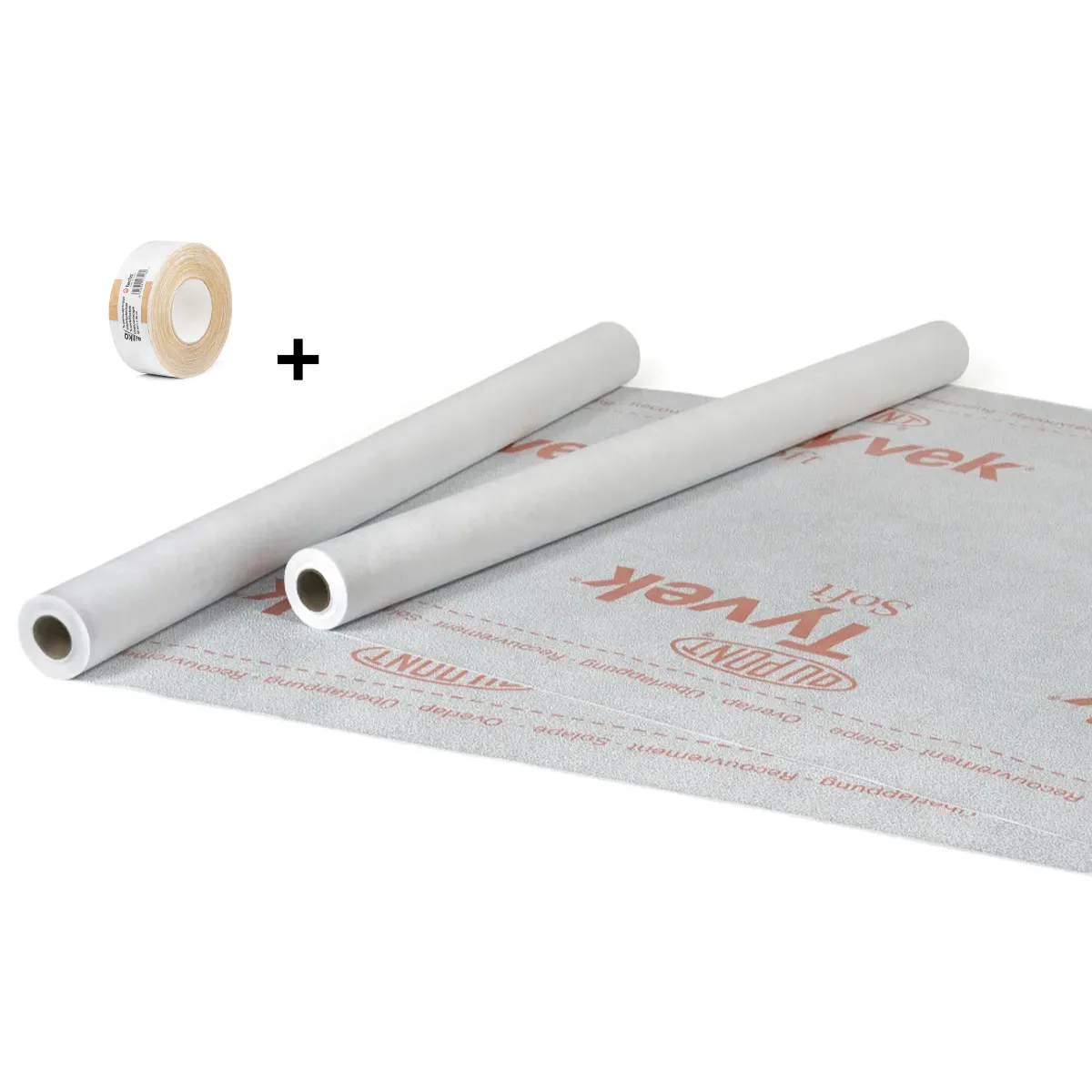 Tyvek Soft pakke (vindsperre + tape) DU PONT 3900kr pakke