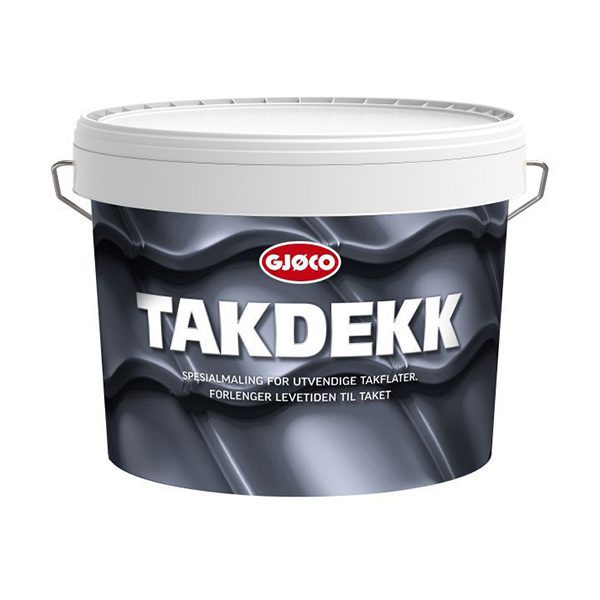 taksteinmaling  GJØCO Takdekk Sort 10L Kampanjepris 950kr