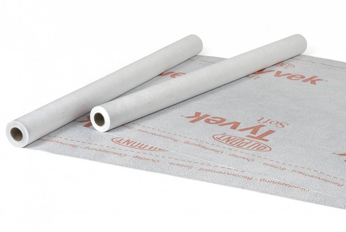 Tyvek® SOFT Diffusjonsåpen vindsperre 3mx100m = 300m² 9999kr