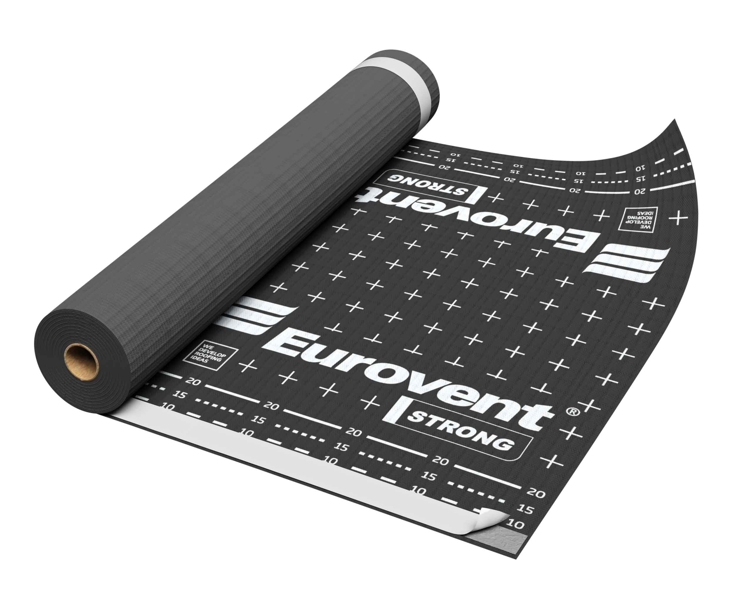 Eurovent® STRONG 75m2 4-lags Diffusjonsåpent armert undertak med 2 limkanter