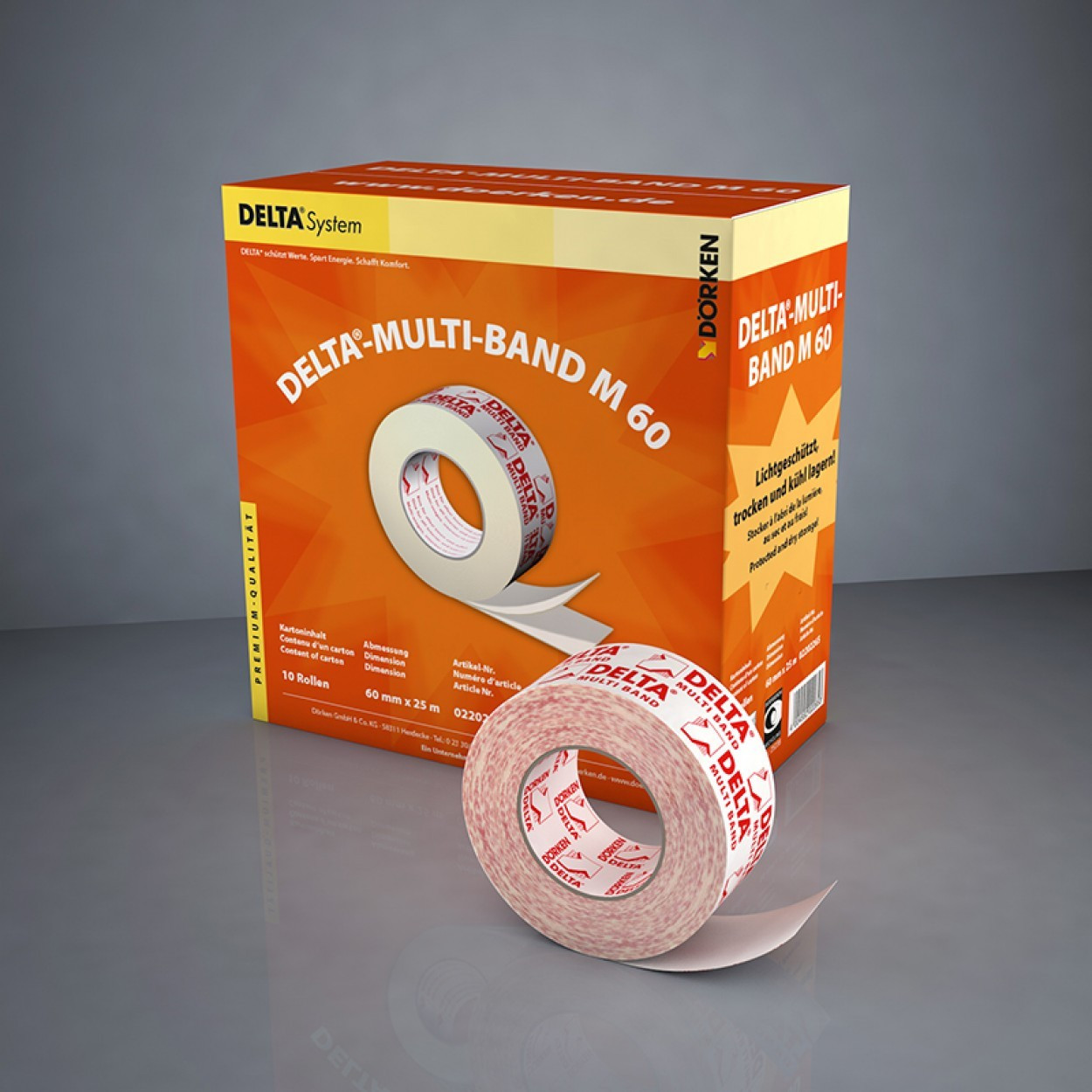 Delta Multi-Band Tape   60mm 25m 10STK 3200kr