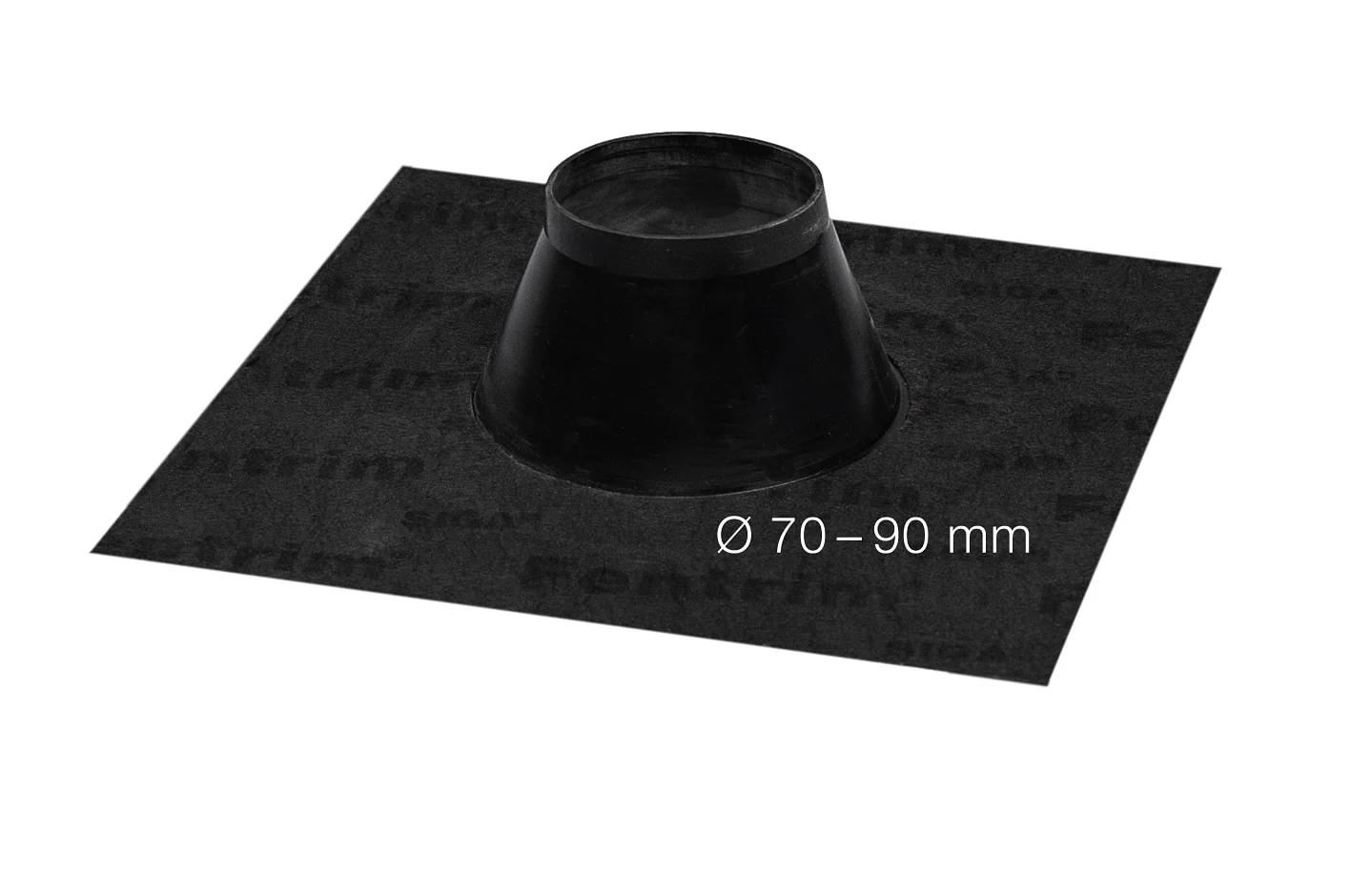 Mansjett SIGA FENTRIM  SVART Ø 70 – 90 mm 540KR