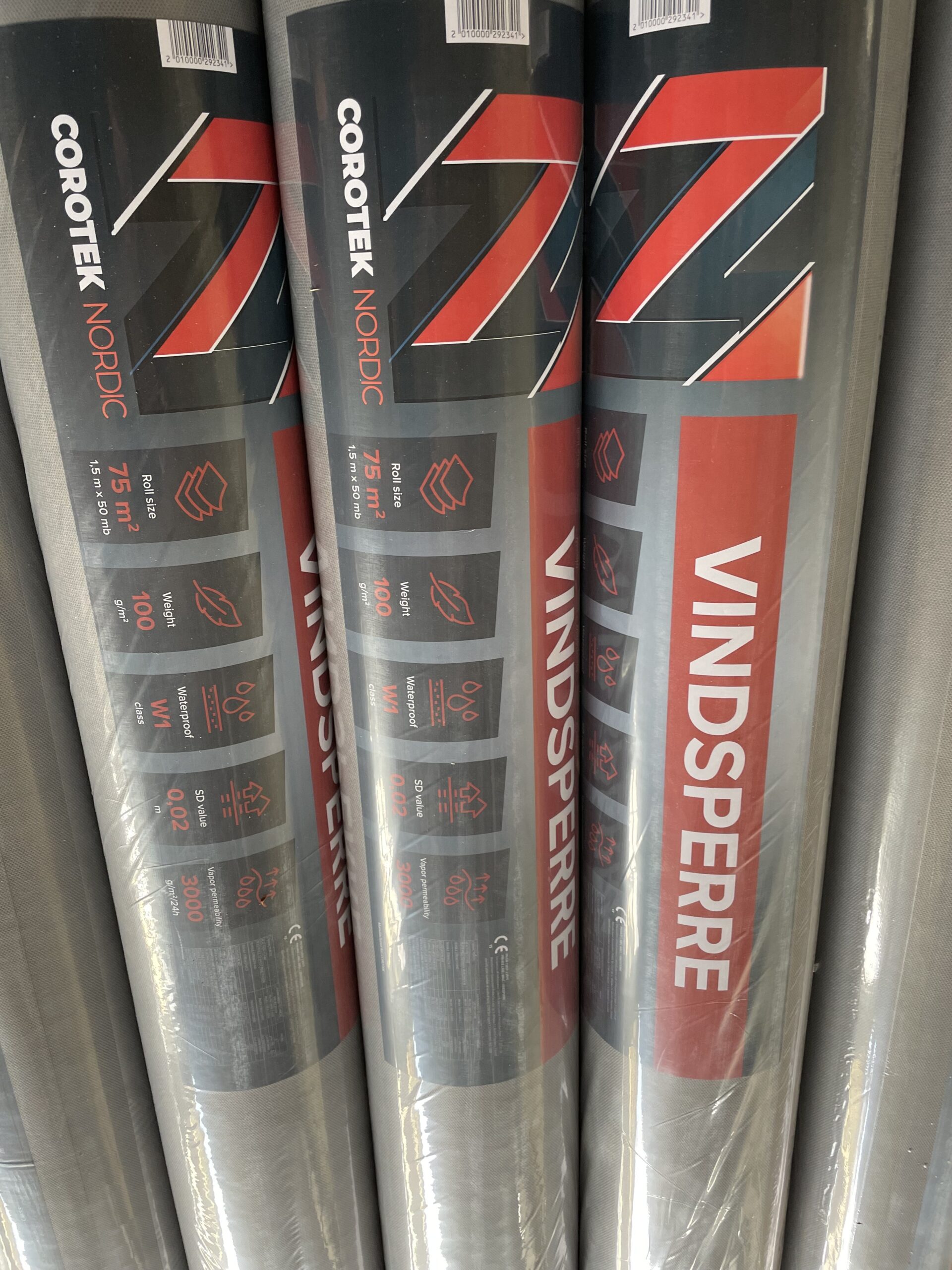 vindsperre Corotek Nordic 100gr 1,5x50 75m2 1000kr