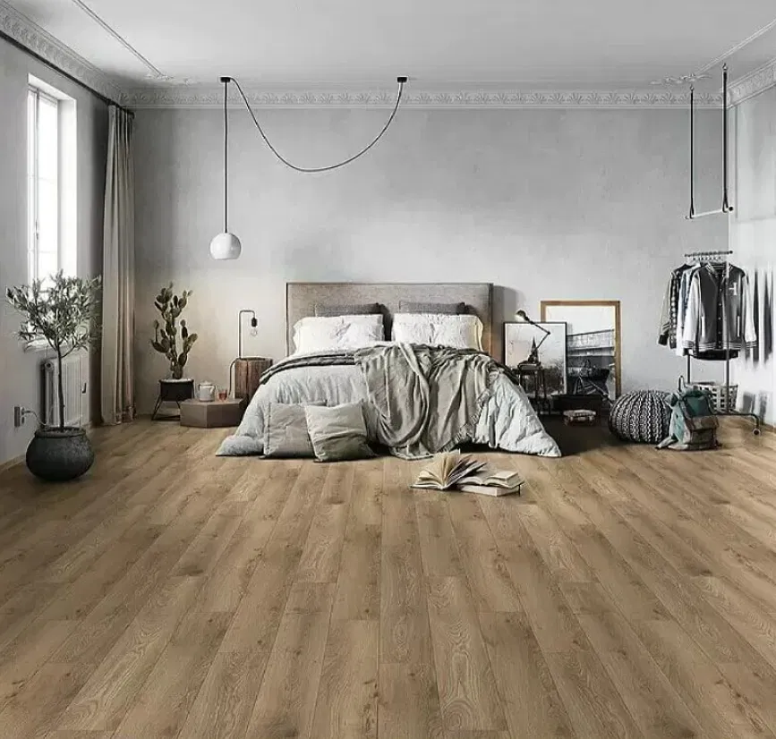SWISS KRONO Laminat ATLANTIC , fuktbestandig, rillet V4, 1288 x 195 x 12 mm, 33/AC5  m2  220kr