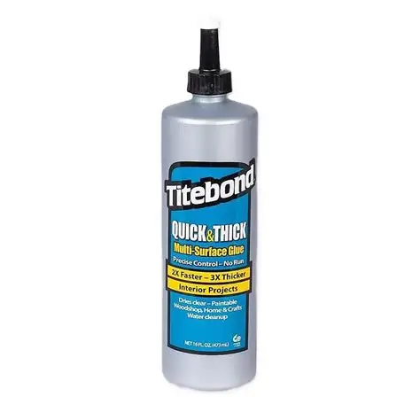 Universallim Titebond Quick & Thick Multi-Surface Glue; 473 ml 160kr