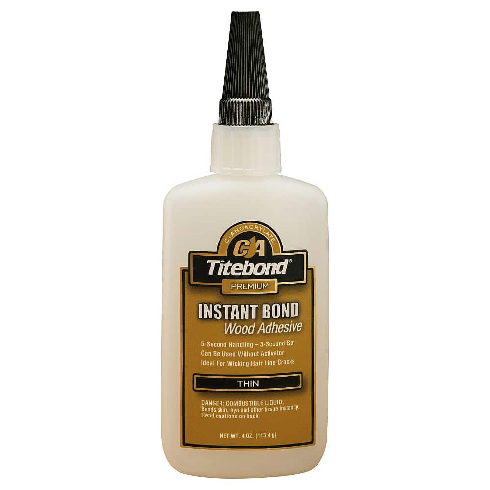 Universal hurtiglim Titebond Instant Bond Thin; 113,4 g. 360kr