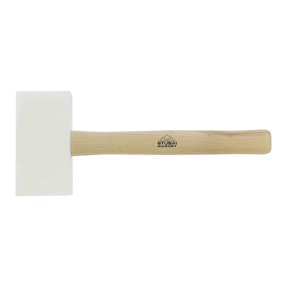 Stubai kunststofhammer (splintfri) med firkantet hode, 155x85x35mm 700kr