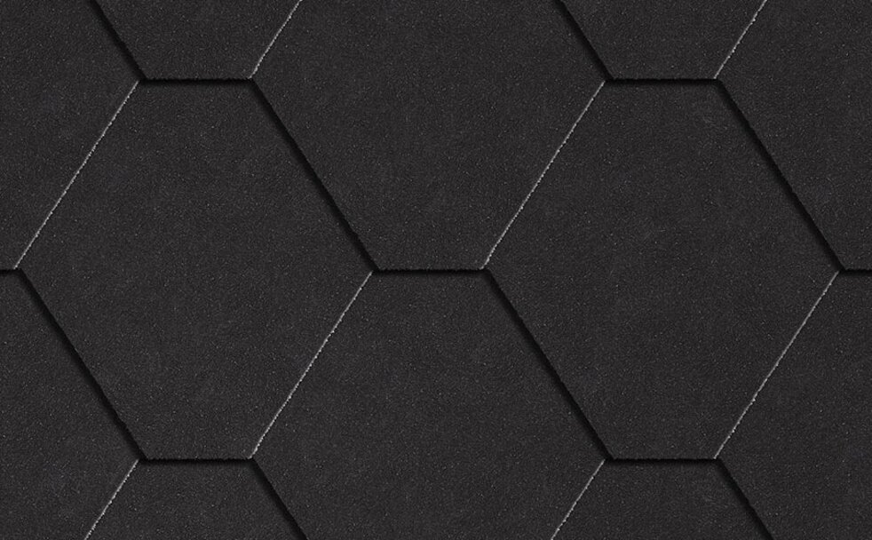 Icopal takshingel Plano Natur 4mm svart KAMPANJEPRIS 149,- pr m²