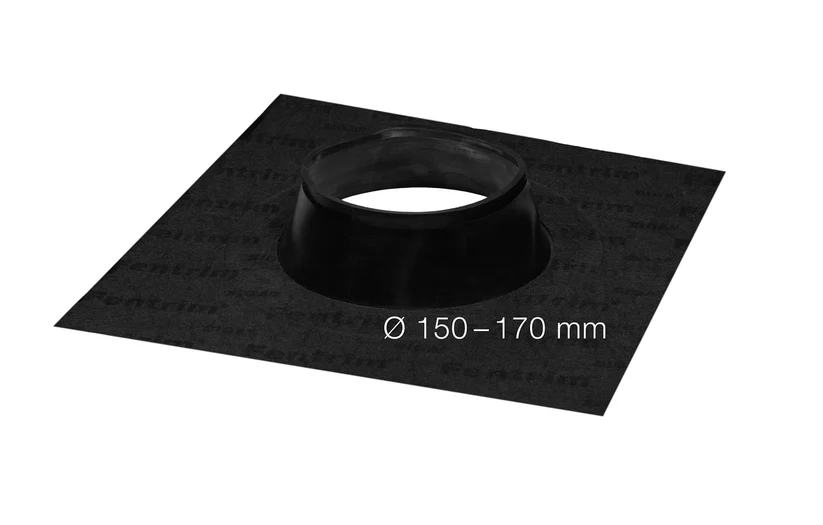 Mansjett SIGA FENTRIM  SVART Ø 150 – 170 mm 1200KR