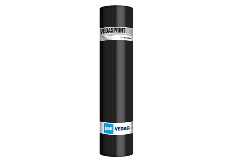 Sveisepapp Icopal VEDASPRINT Grå 4,4MM 1x7,5m 7,5m2 ett-lags takbelegg 1250kr pr stk
