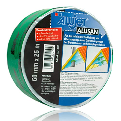 Alujet Alusan Excellent Nordic Innvendig Dampsperretape 60Mm X 25M 10stk 2500kr