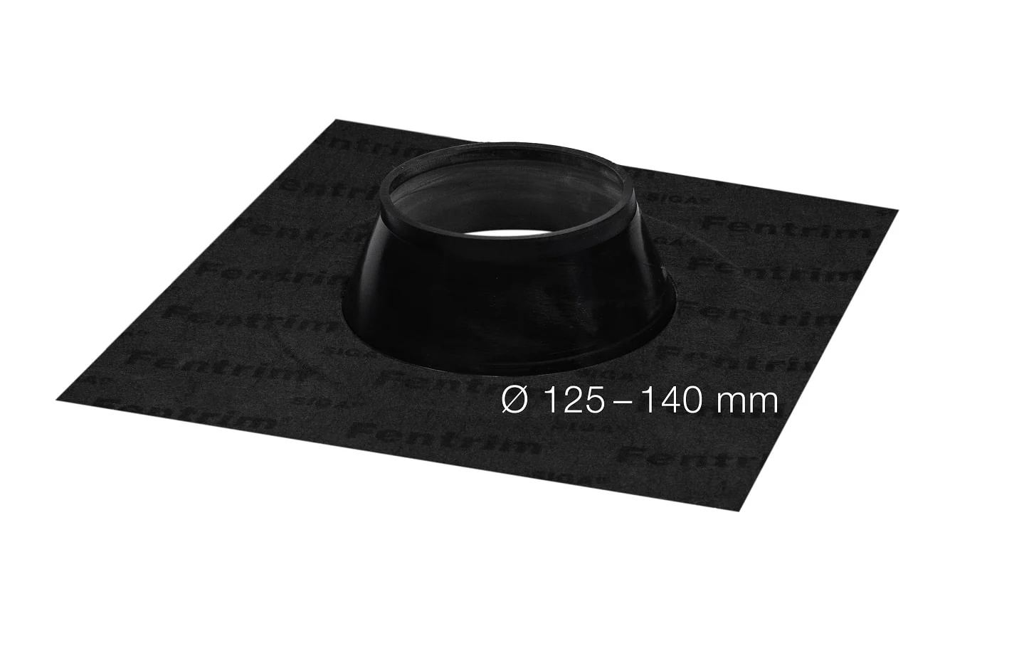 Mansjett SIGA FENTRIM  SVART Ø 125 – 140 mm 966KR