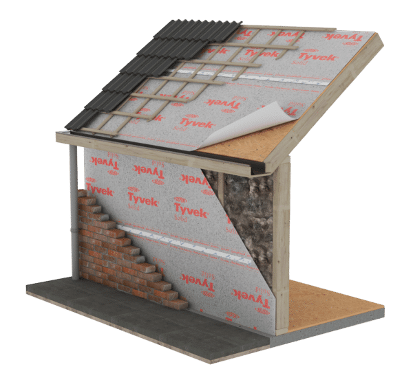 Tyvek® Solid vindsperre tak SINTEF GODKJENT 1,5x50 75m2 2500kr Garanti 25 år.