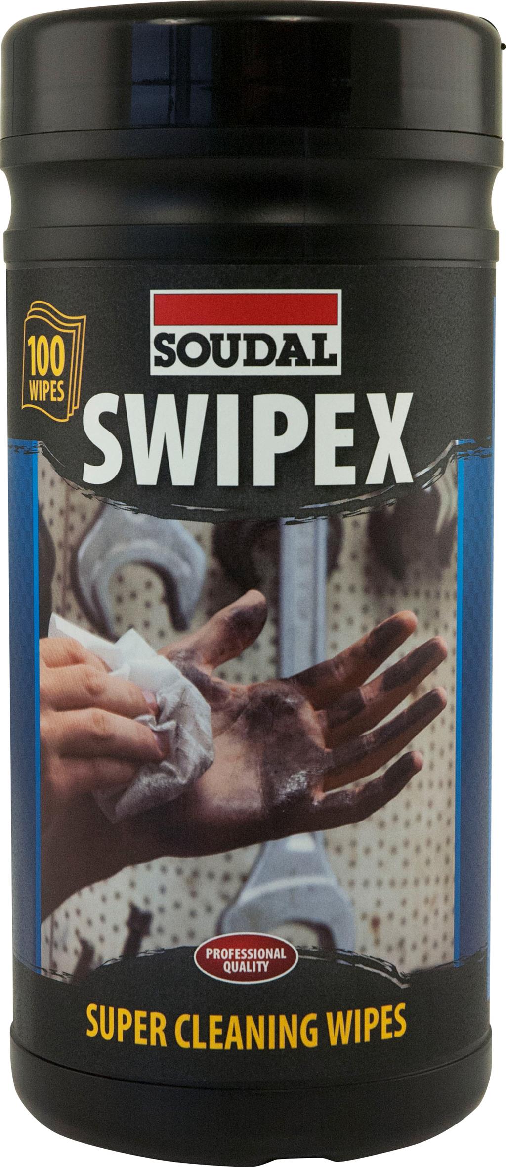 SOUDAL Swipex renseservietter dåse 100stk 250kr