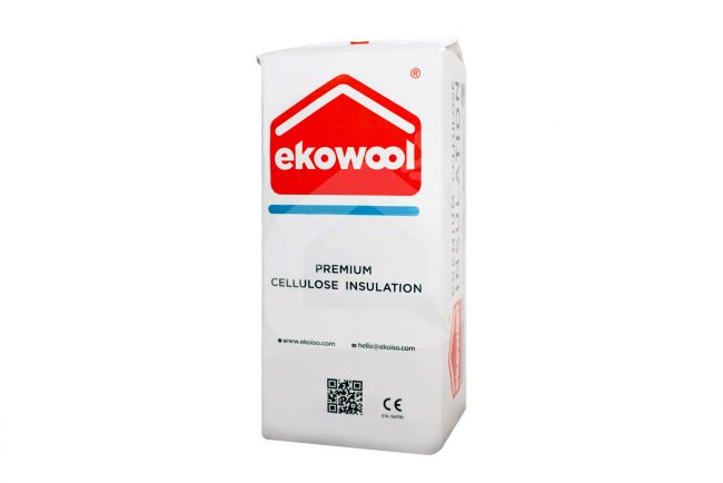 Blåseisolering Ekowool premium 1/pk 14 kg 240kr