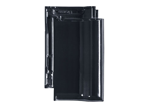 Takstein sort glasert 370kr 1m2 "Creaton" Titania — Takstein