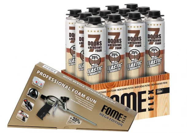 Fome Flex 7DOORS & WINDOWS ELASTIC, 12pakke 2028kr