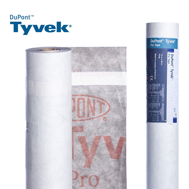 TYVEK PRO + TAPE1,5x50 75m2 Undertak Tyvek 3750kr